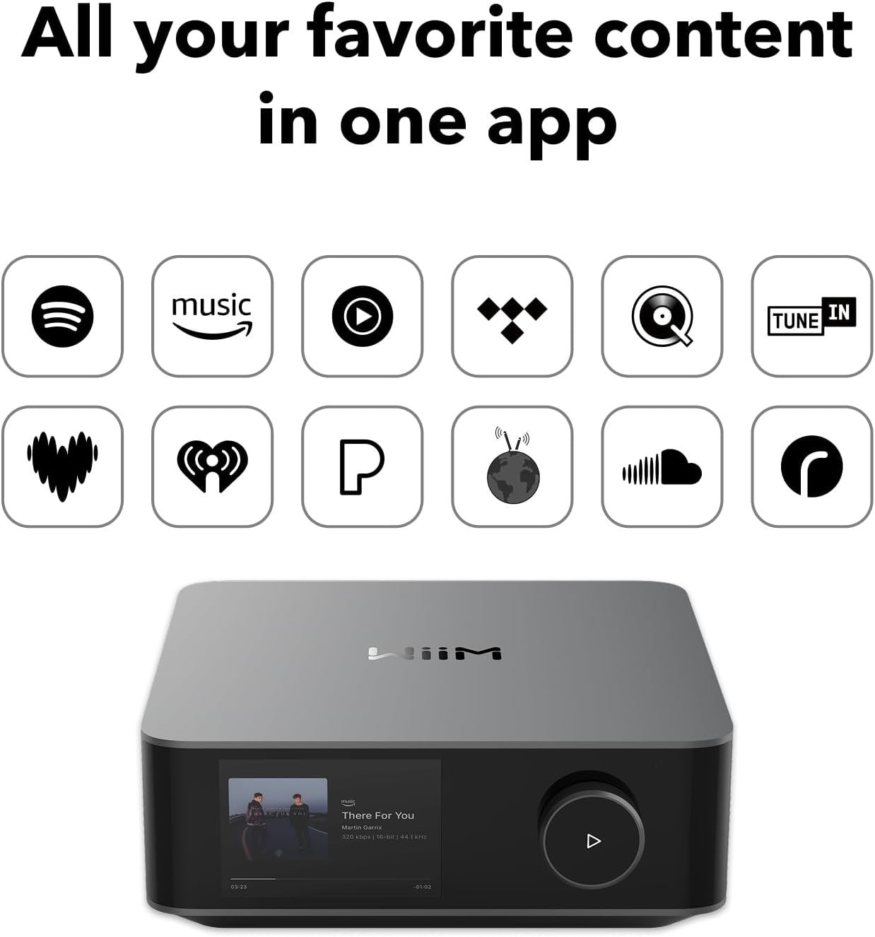 WiiM Amp Ultra 100W Wi-Fi Streaming Amplifier with Voice Control & Hi-Res Audio