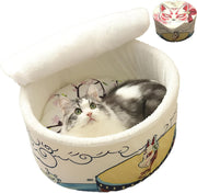 Cat Cave Bed Noodle Cup Self Warming Pet House Non Slip Masks M