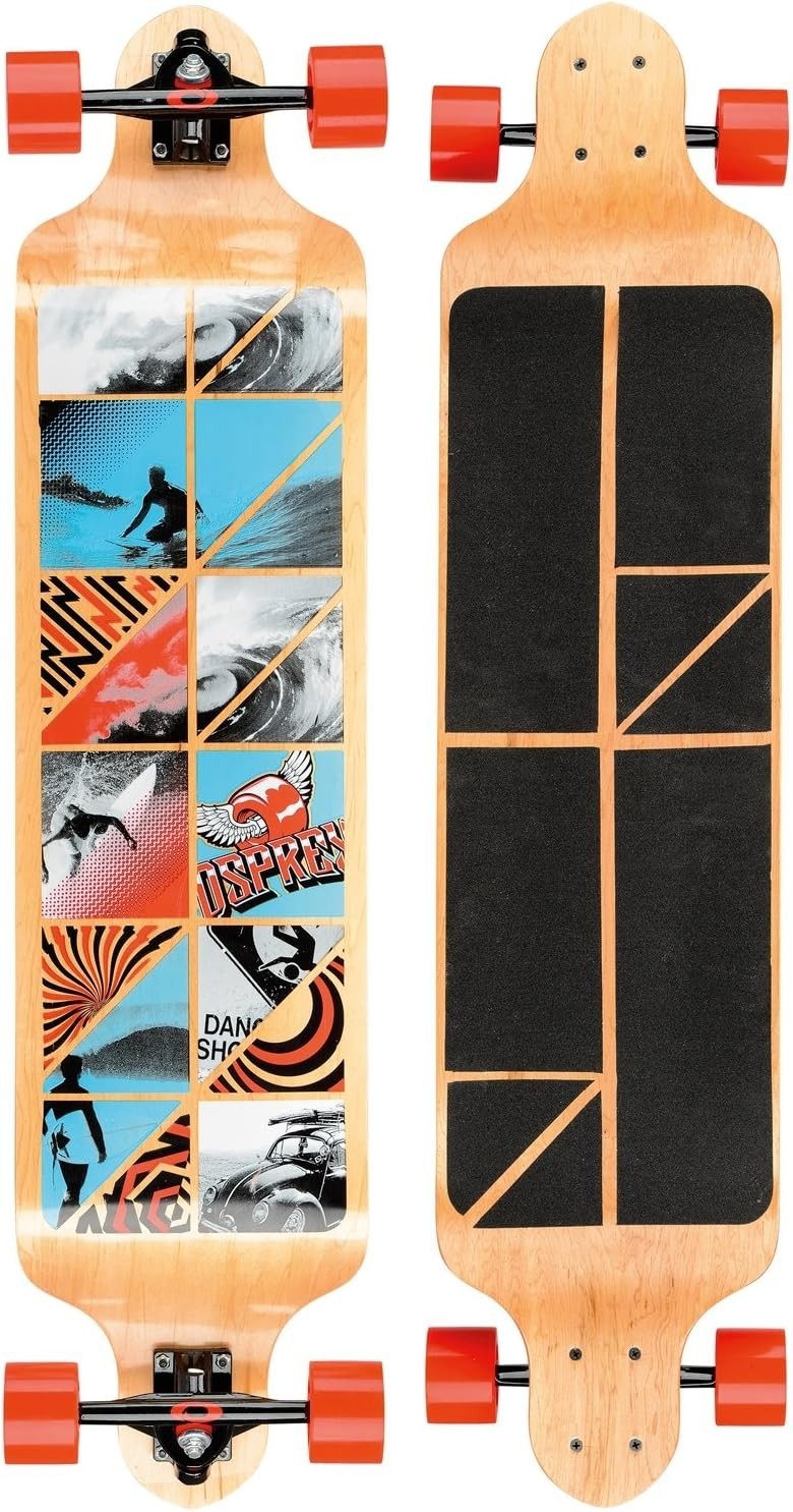 41" Drop Down Maple Longboard Cruiser Twin Tip ABEC 9 69mm Wheels