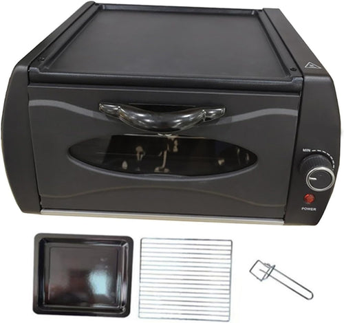 14L Electric Breakfast Maker 2100W | Toaster Oven & Non-Stick Crepe Unit