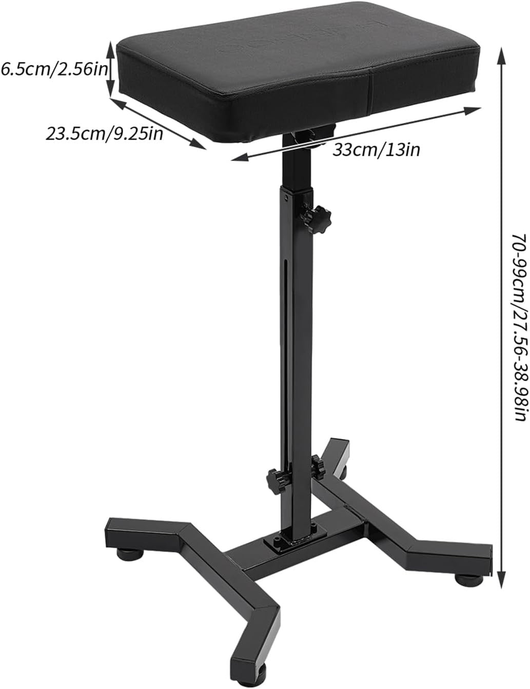 Tattoo Armrest Stand Adjustable Height 70–99cm Padded Arm Support Studio