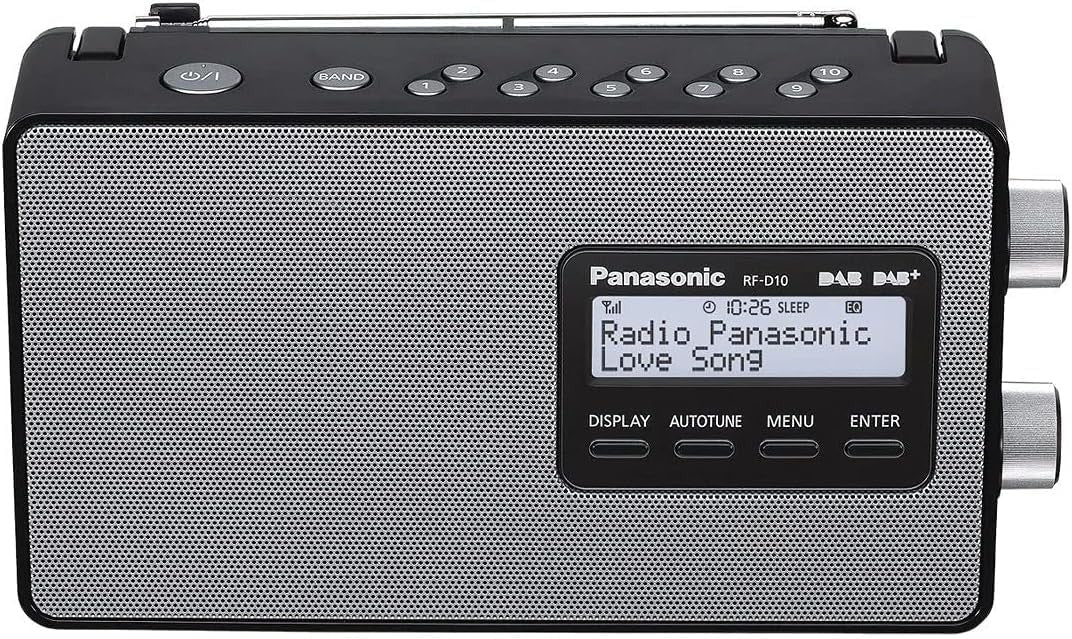 Portable DAB+ FM Radio AC DC 10cm Speaker Clear Sound Home Travel