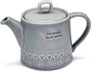 Large Ceramic Teapot Tea Pot with Lid Family Size Hot Drinks Server