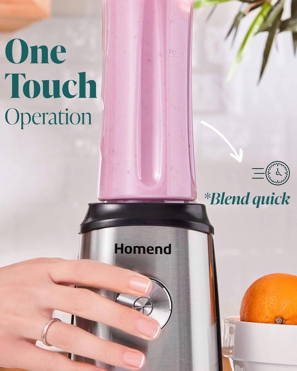 Powerful 350W Personal Blender with 2 BPA-Free Bottles | Smoothies & Shakes