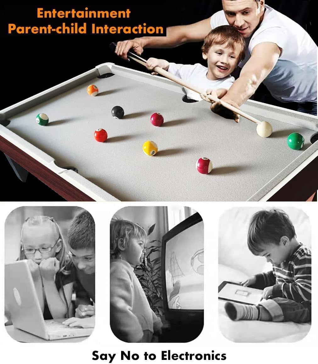 40in Tabletop Pool Table 3.5FT Mini Billiards Snooker Set Kids