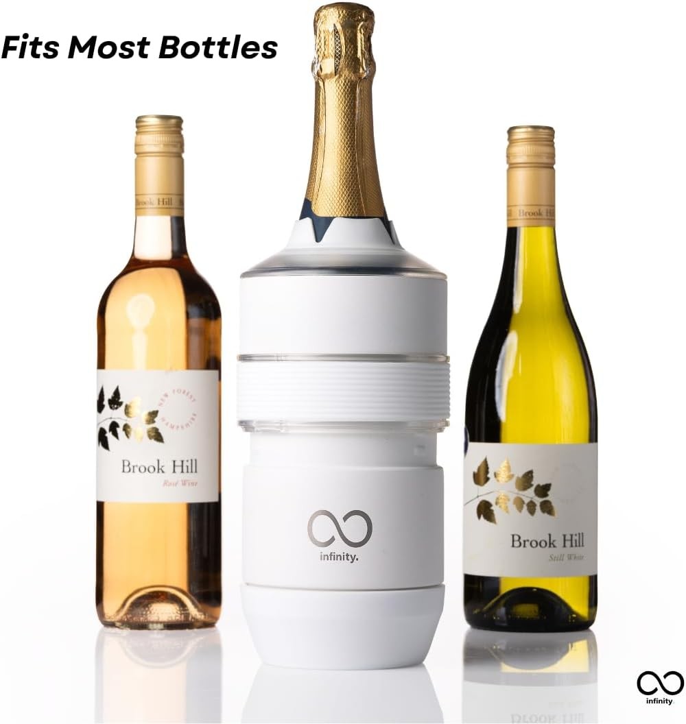 Wine Bottle Cooler Adjustable Vacuum Insulated Sleeve Chill Holder