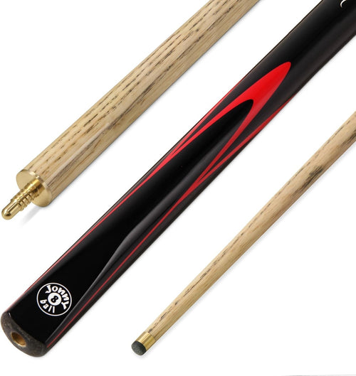 57in English Pool Cue 8.5mm Tip Ash Shaft Centre Joint Low Deflection