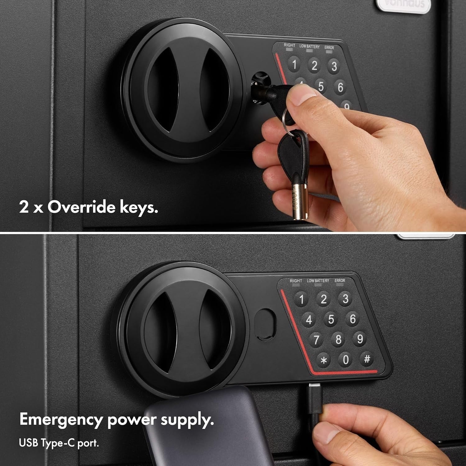 8.5L Digital Safe Box Electronic Keypad Cash Jewelry Security Lock