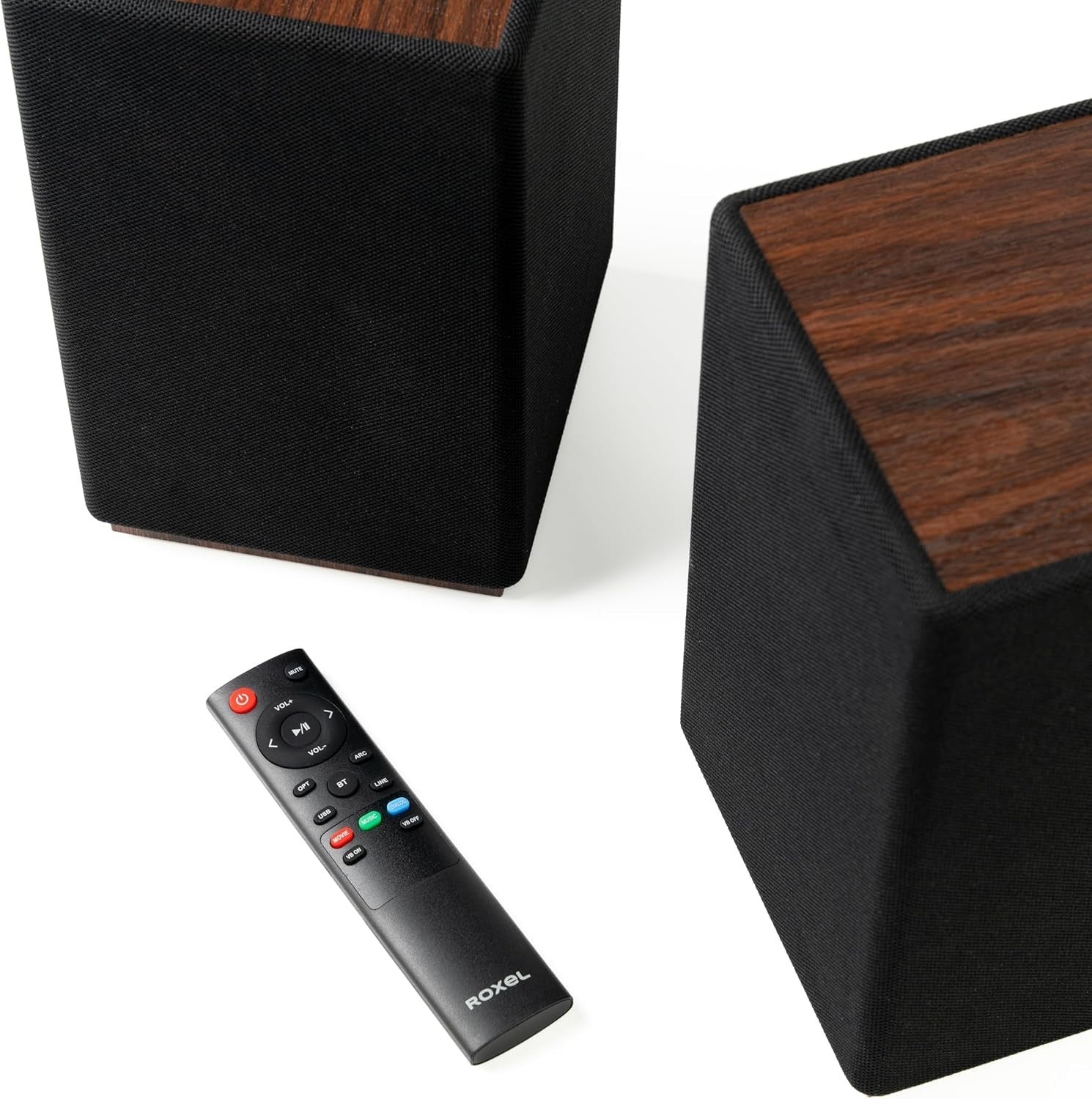 60W Bluetooth 5.3 Bookshelf Speakers HDMI ARC USB Optical Sub Out