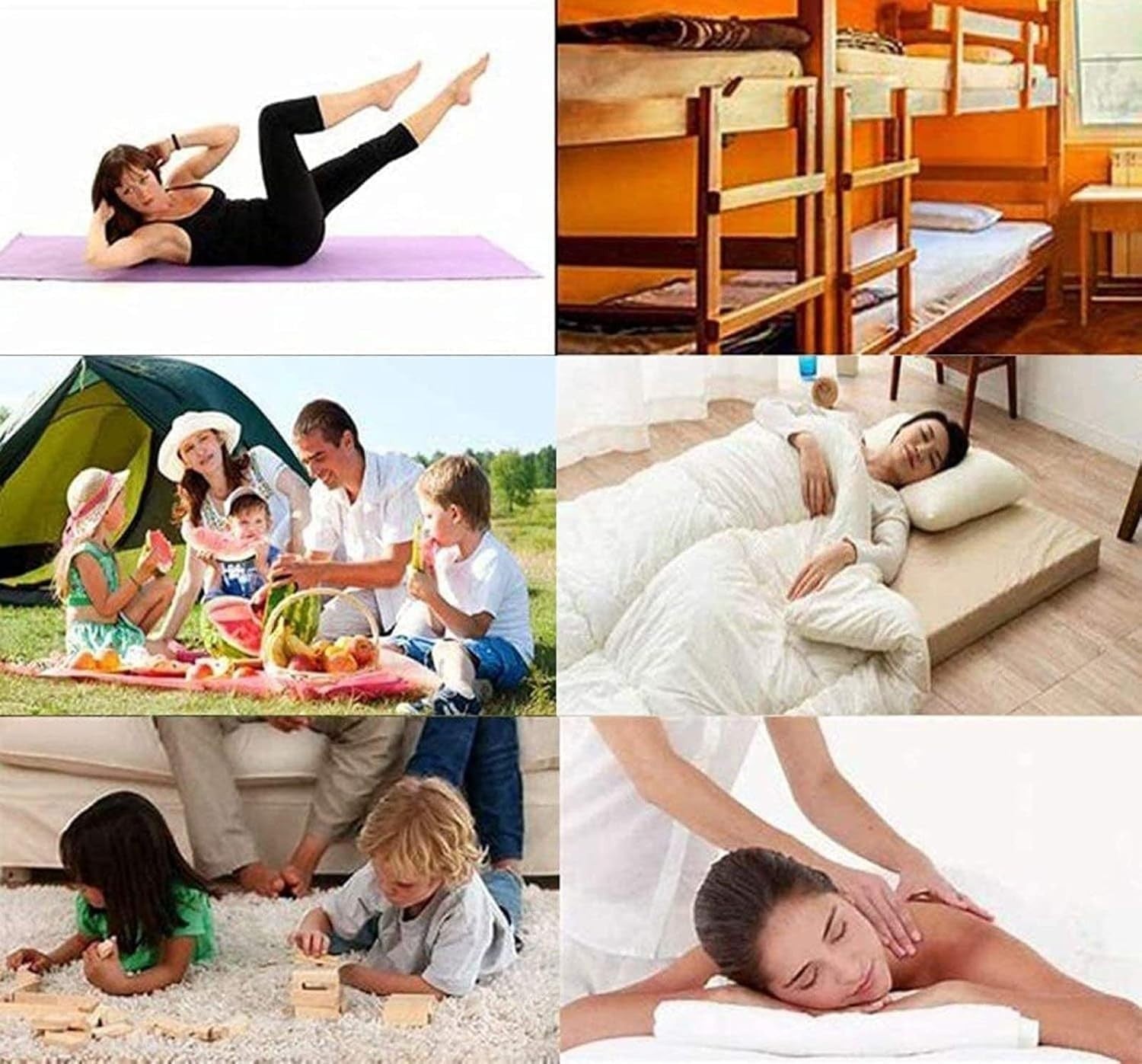 Double Floor Futon Mattress Foldable Tatami Bed Thick Soft Cotton Grey