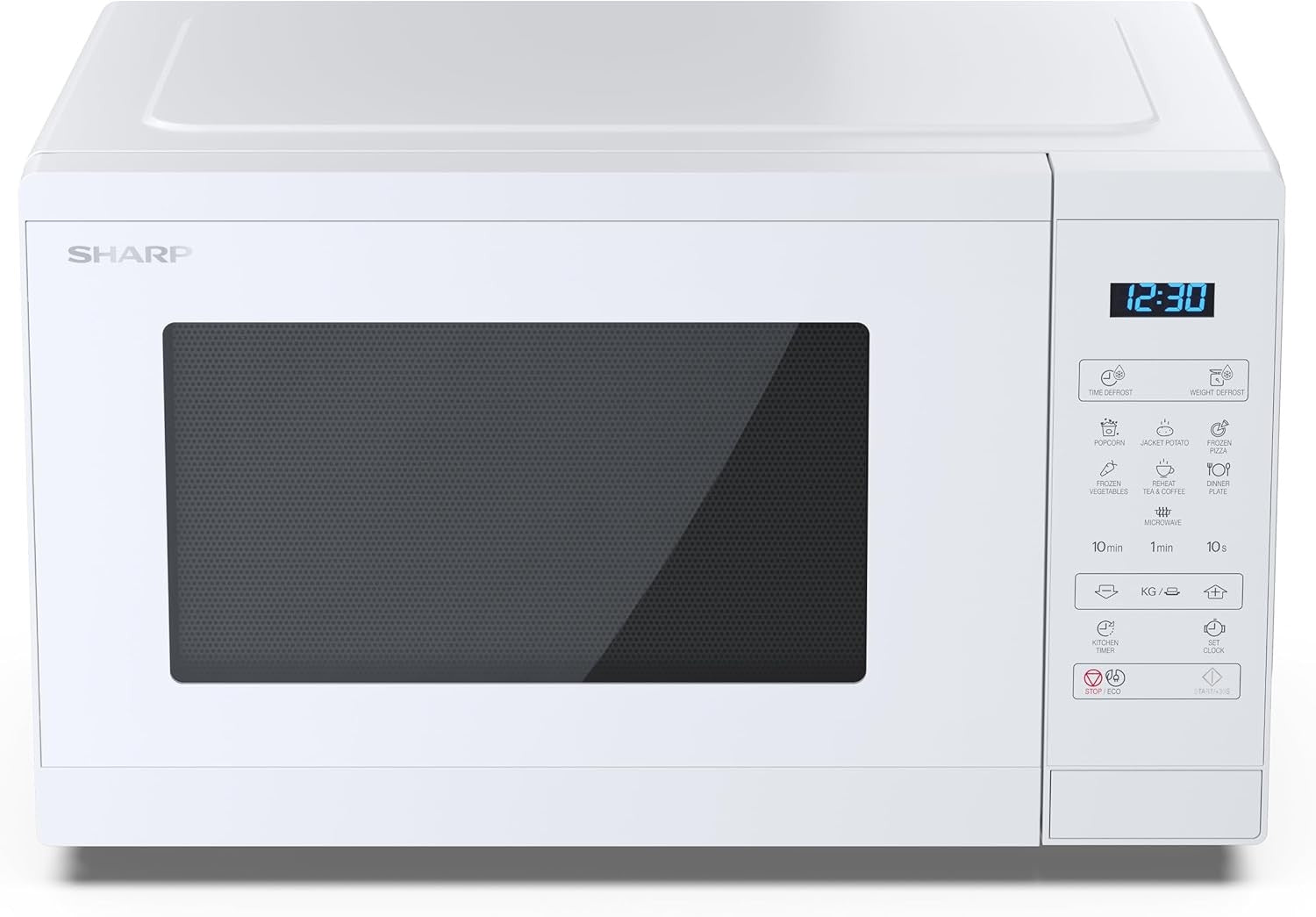 900W Solo Microwave Oven – 25L Digital, Crystal White, Touch Control