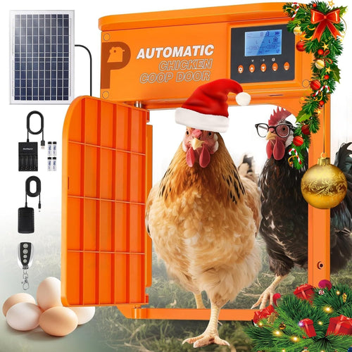 Solar Chicken Coop Door Auto Light Sensor Timer Remote