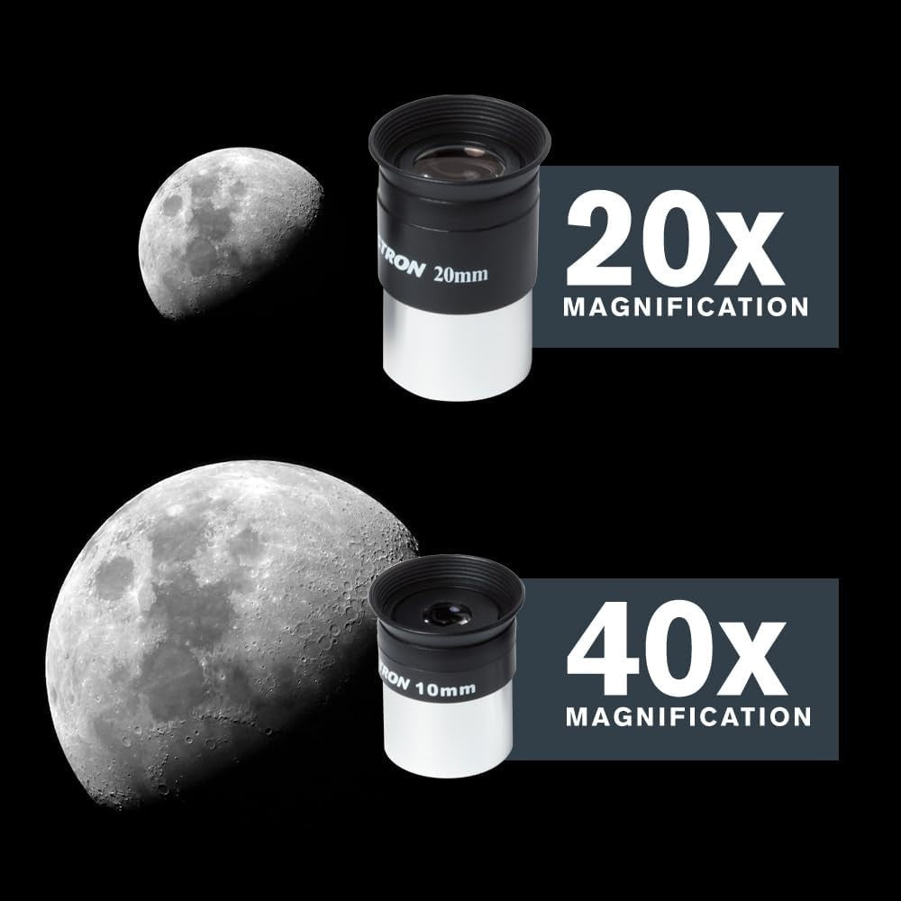 70mm Travel Scope with 4mm Eyepiece & 3x Barlow Lens, Backpack
