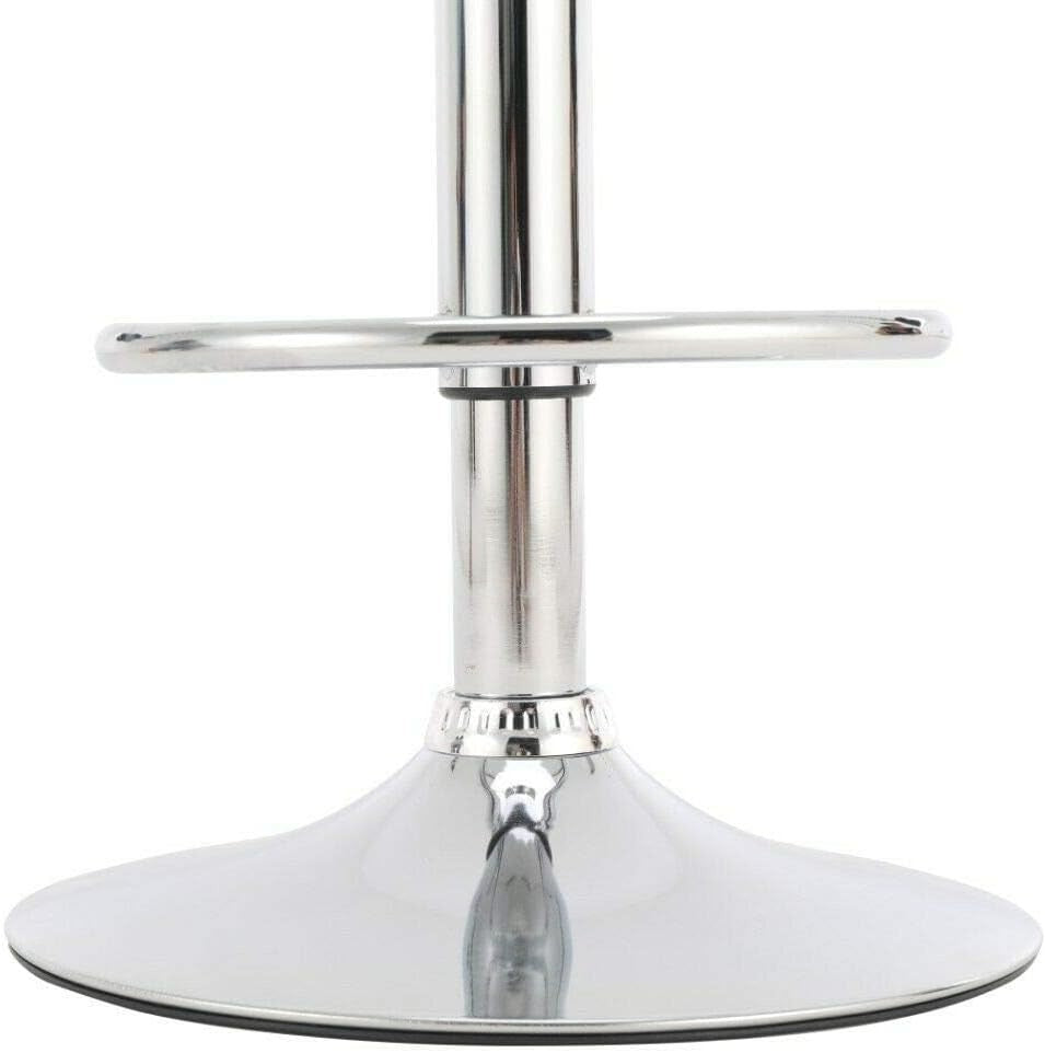 Set of 2 Adjustable Swivel Bar Stools – Grey L-Shape