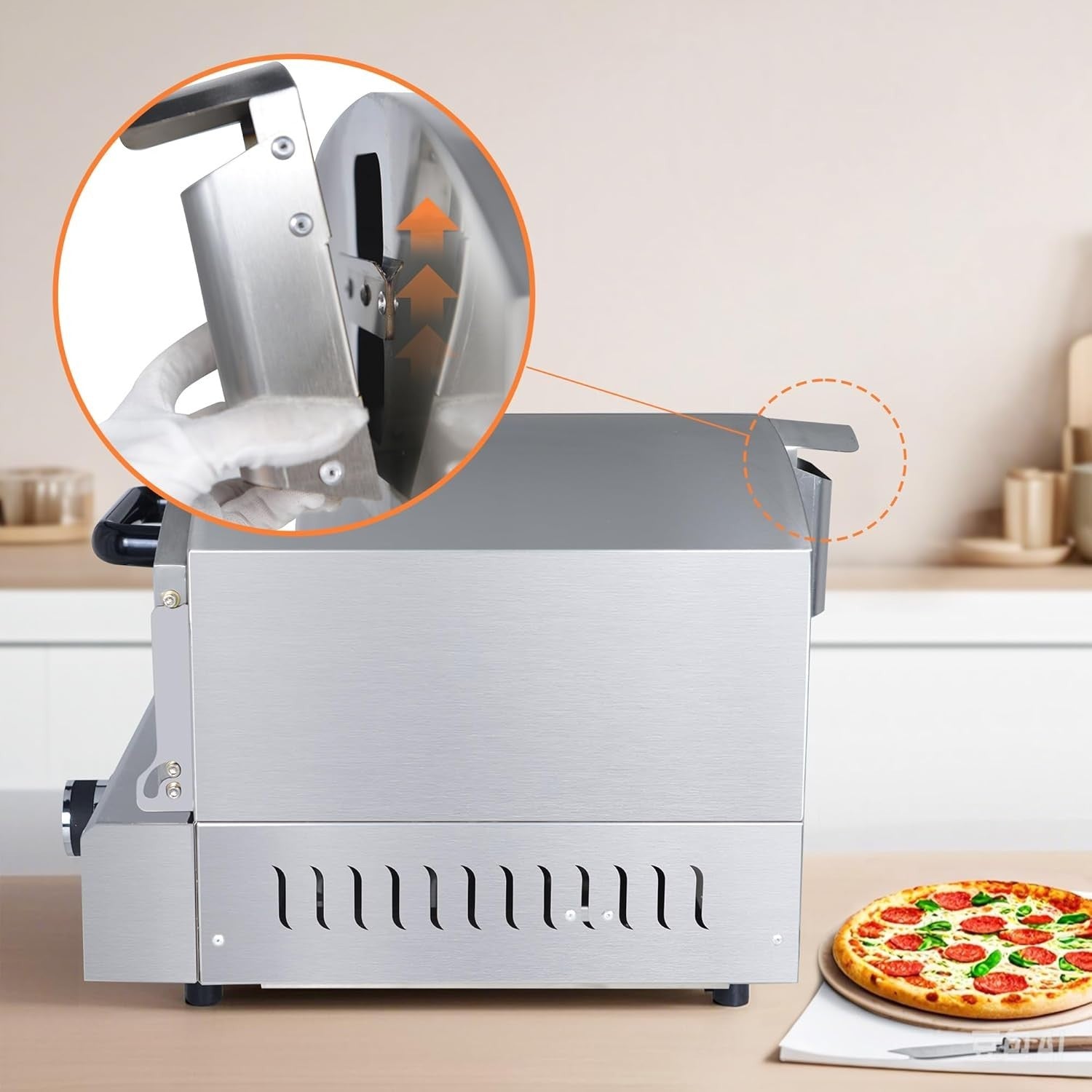 Commercial Gas Pizza Oven Stainless Steel Rapid Heating Grill