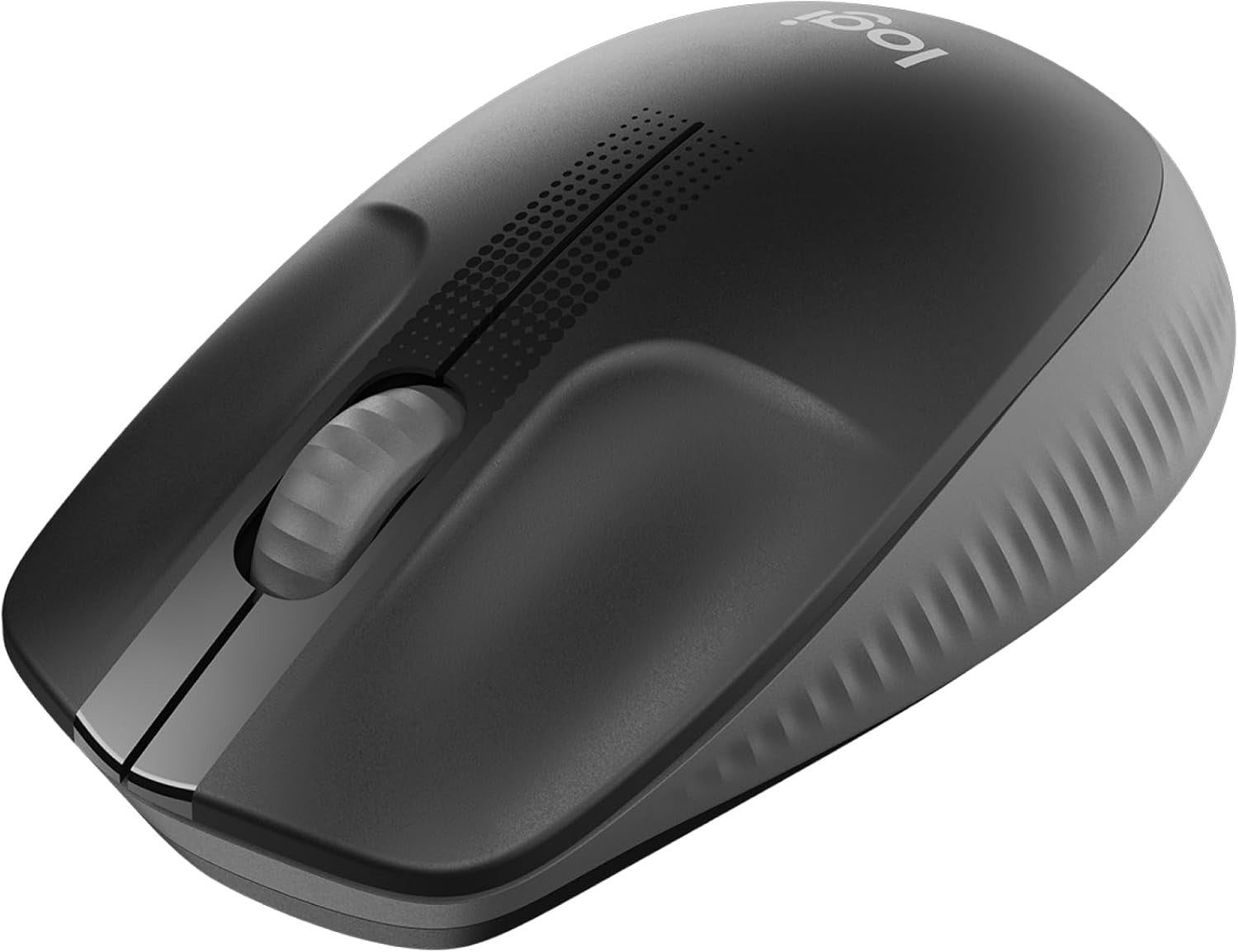 Full Size Wireless Mouse USB 18 Month Battery Ergonomic Black