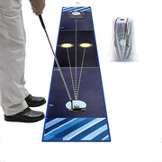 Golf Putting Mat Indoor Practice Trainer with Alignment Lines Home Office