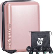 Mini Underseat Hard Shell Suitcase TSA Lock Detachable Wheels