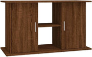 Fish Tank Cabinet Stand Brown Oak Storage Shelf Modern 121x41x58cm