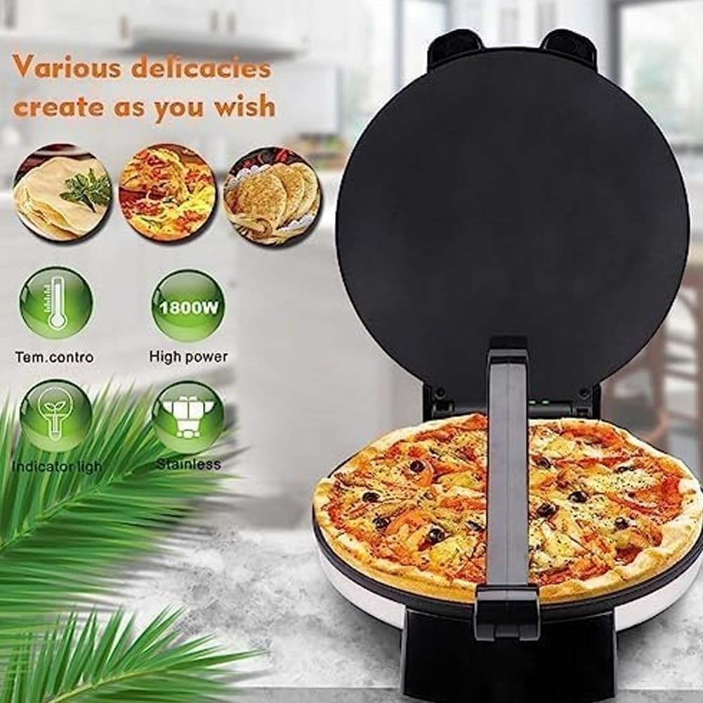 Electric Double-Sided Pancake & Crepe Maker Non-Stick Portable Tortilla Machine