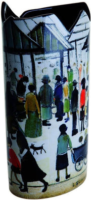 Art Scene Porcelain Vase Multicolour Tall Decorative Flower Vase 22cm