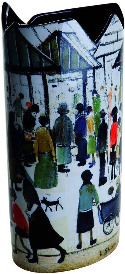 Art Scene Porcelain Vase Multicolour Tall Decorative Flower Vase 22cm