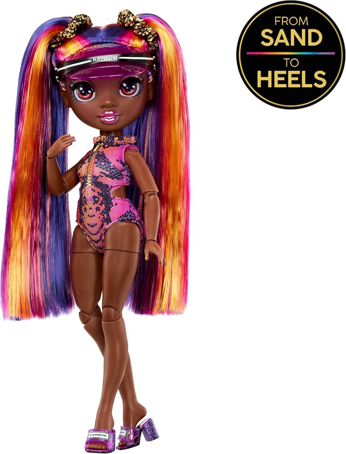 Sunset Fashion Doll Poolside Outfit Interchangeable Legs Stand