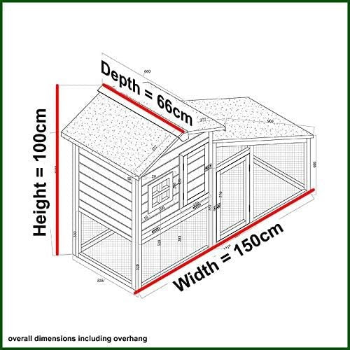 Weatherproof Rabbit Hutch Cover Outdoor PVC Rain Wind Protection