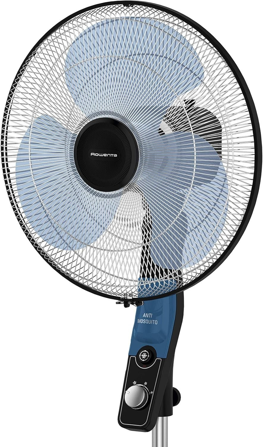 3-Speed Pedestal Fan Anti-Mosquito Function – Adjustable Height & Quiet Cooling