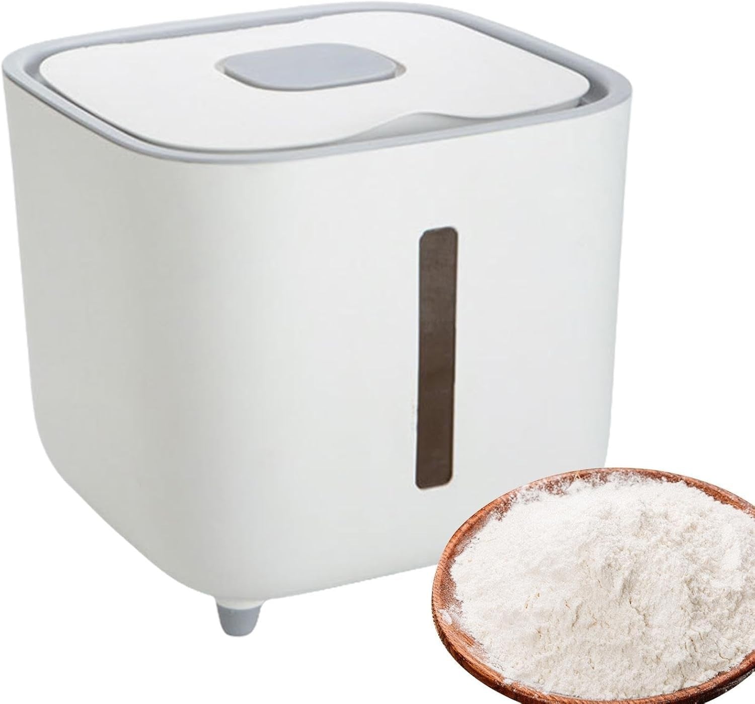 10KG Airtight Grain Dispenser Rice Storage Bucket Food Container Bin