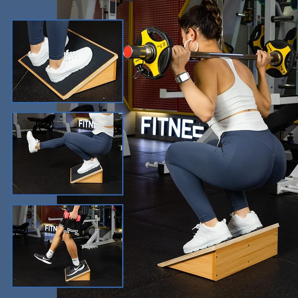 Slant Board Squat Wedge Incline Board Non Slip 1000lb Capacity