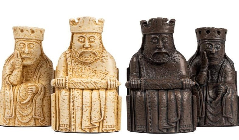 Luxury Isle of Lewis Chess Set 83mm King | Medieval Replica Pieces & Case