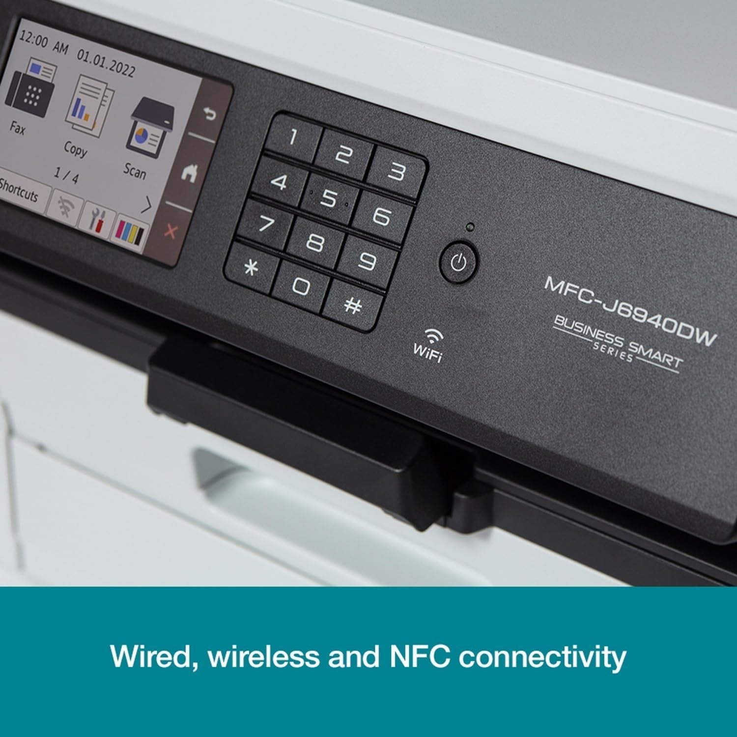 A3 Wireless Colour Inkjet Printer | 4-in-1 | Fast 28ppm | Black