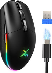 Wireless Gaming Mouse 8000 DPI RGB 72g 100H Battery