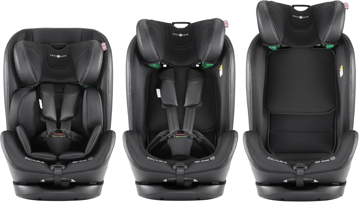 i-Size Child Car Seat 76–150cm Extended Harness Recline Side Impact