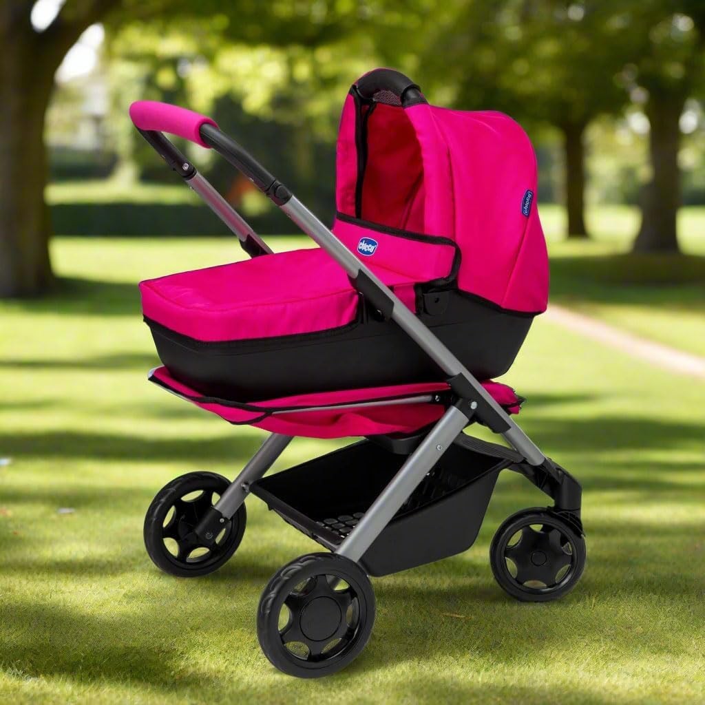 3in1 Dolls Pram Travel System Pushchair Carrycot Toy Stroller 3+