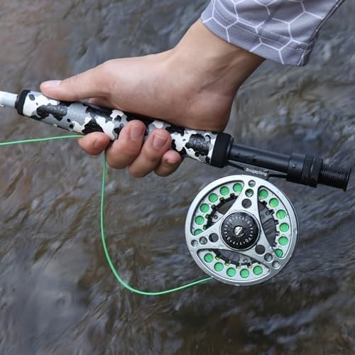 Fly Fishing Combo 9ft Carbon Rod & Reel Kit with Case & Flies – Black
