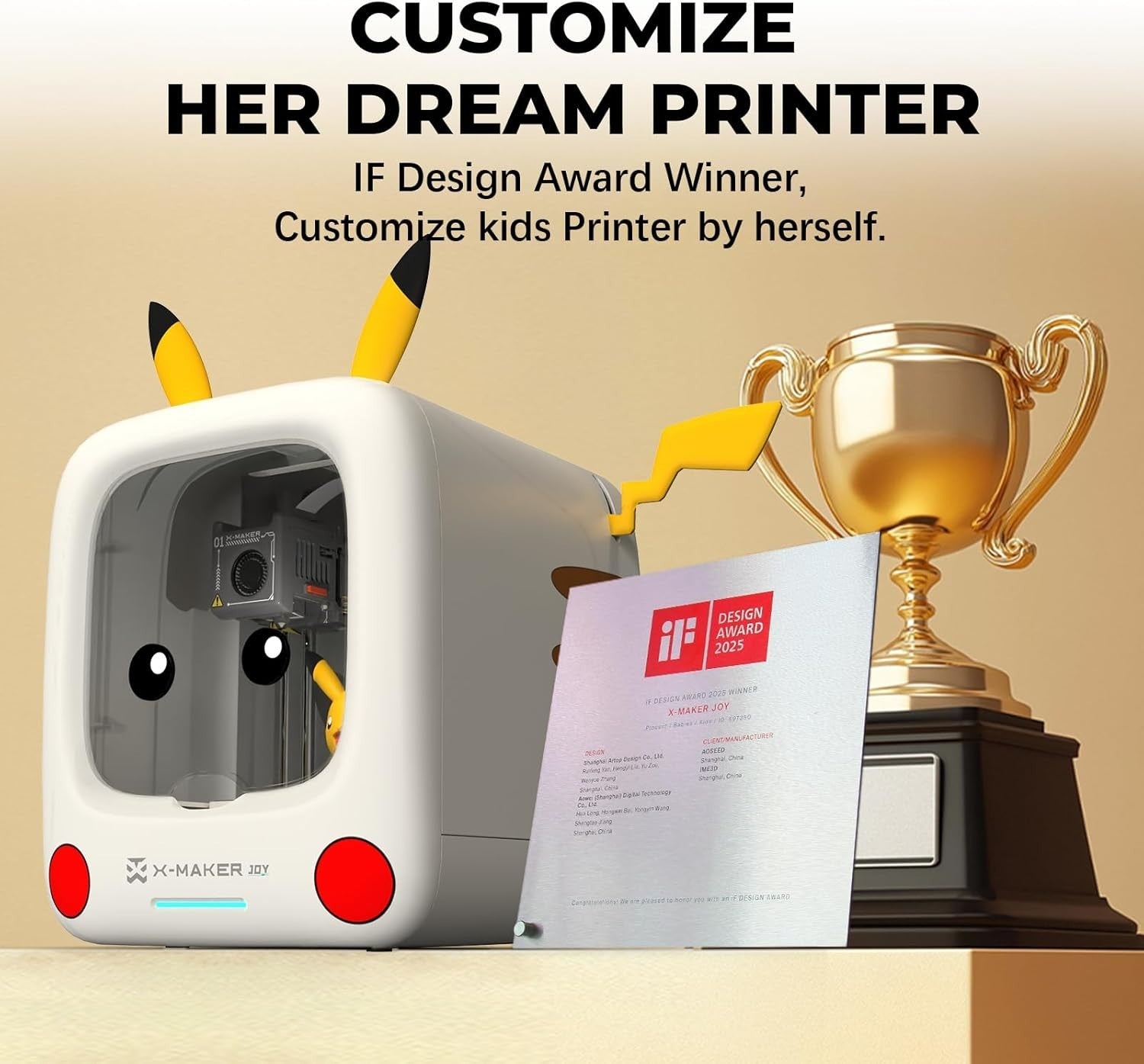 AI Kids 3D Printer App Control Toy Library Fast Print Camera Kit