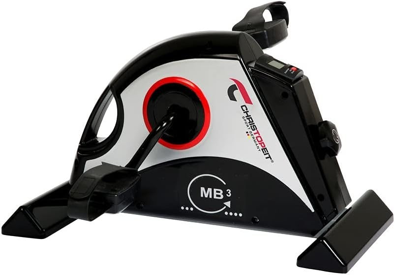Mini Pedal Exercise Bike w/ Adjustable Resistance, Arm & Leg Trainer, Compact