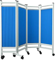 Medical Privacy Screen 6ft Folding Divider on Wheels 3Panel Clinic Partition