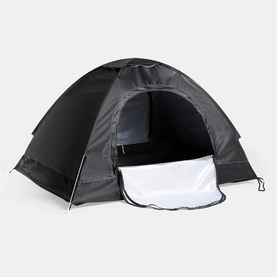 Black 2-Person Waterproof Camping Tent – Lightweight Pop-Up Dome