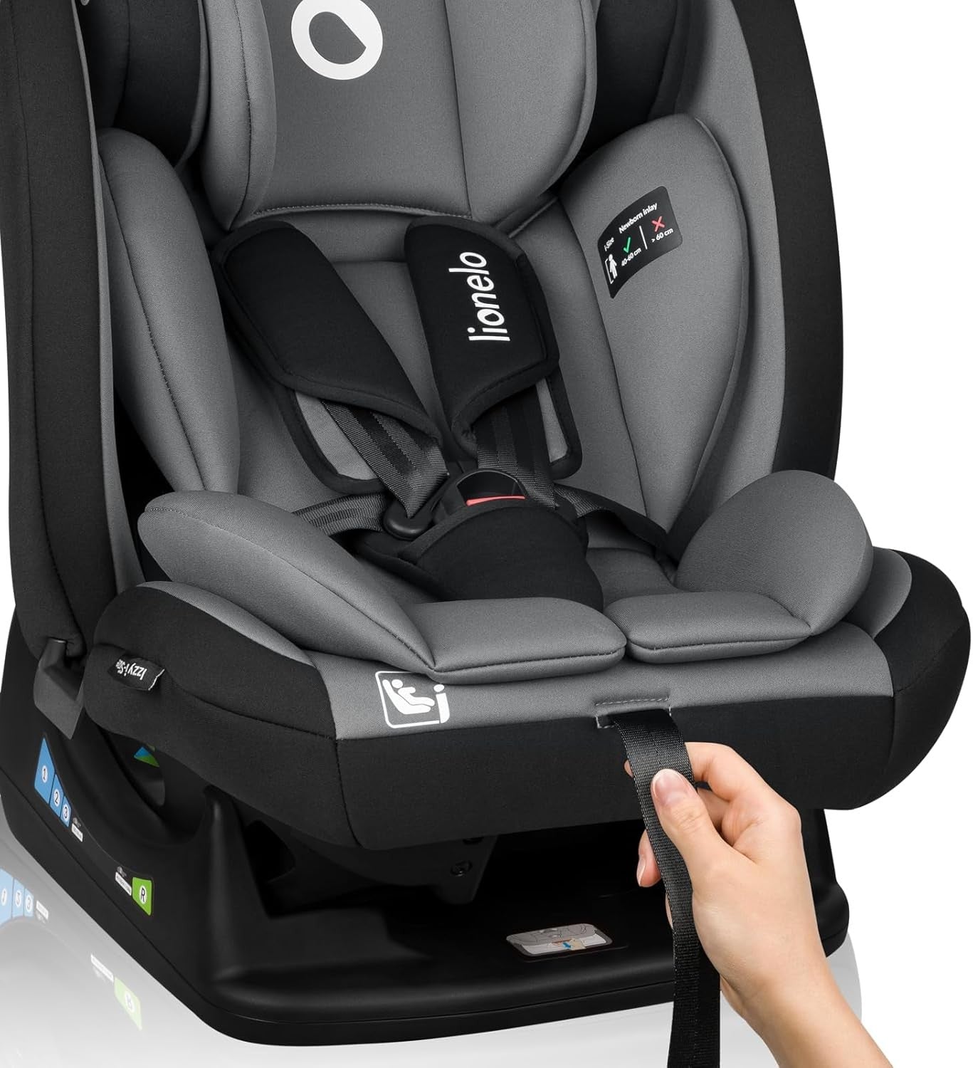 i-Size Car Seat 40–150cm Rear & Forward Facing R129 Memory Foam Recline