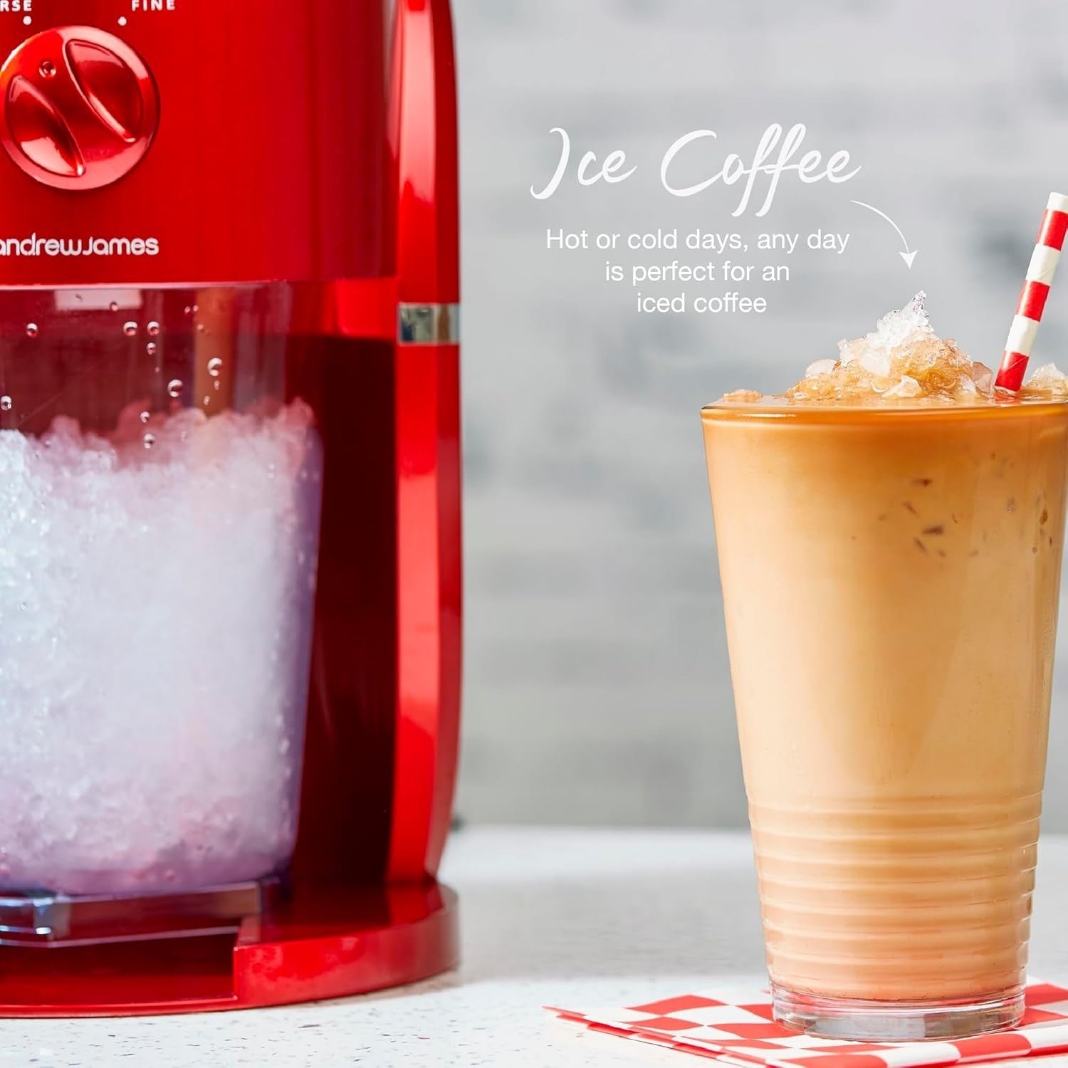 Electric Ice Crusher Slush Machine 1L Ice Maker for Cocktails & Smoothies