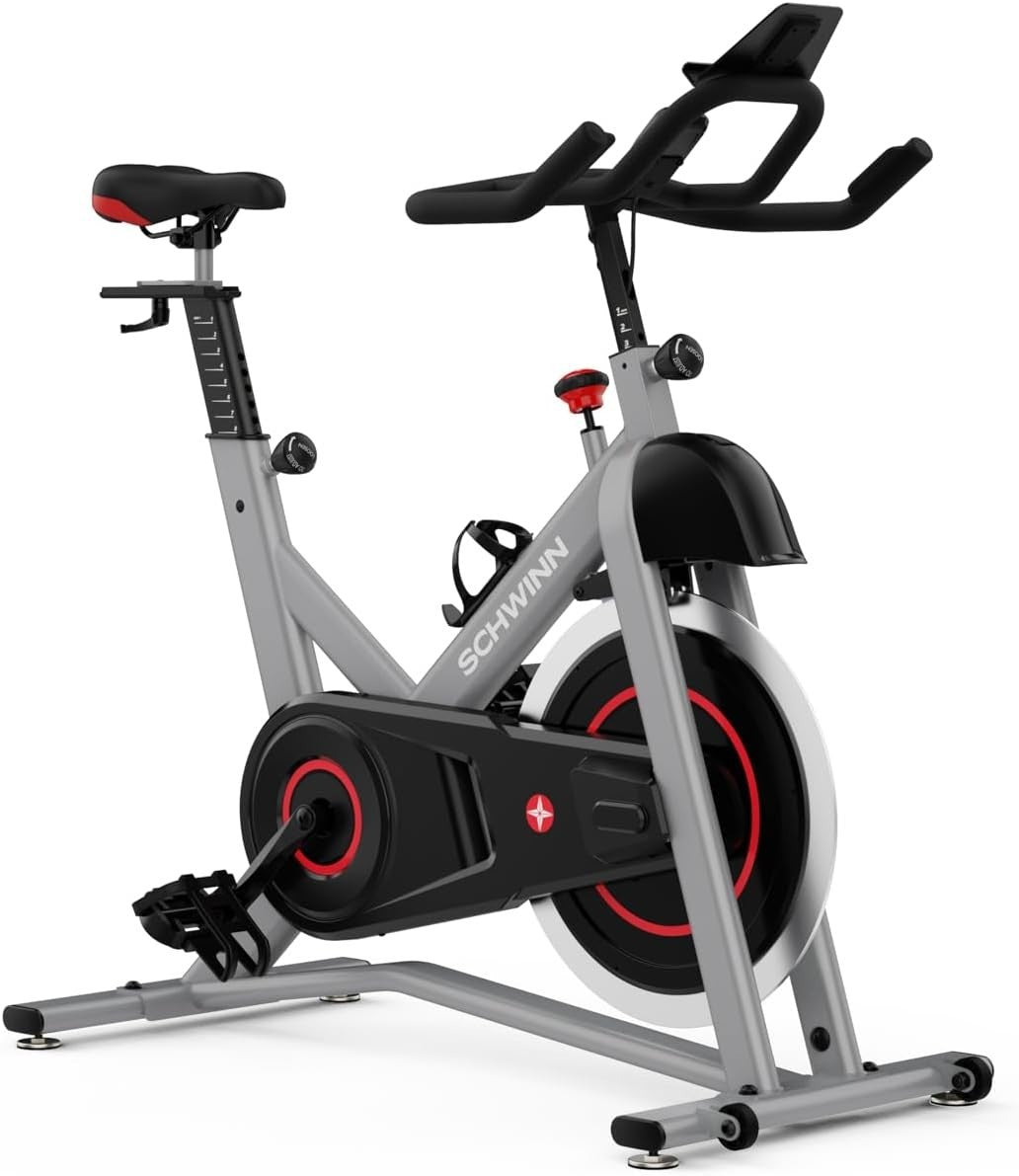 Magnetic Smart Spin Bike 100-Level Resistance Bluetooth SPD Pedals Compact
