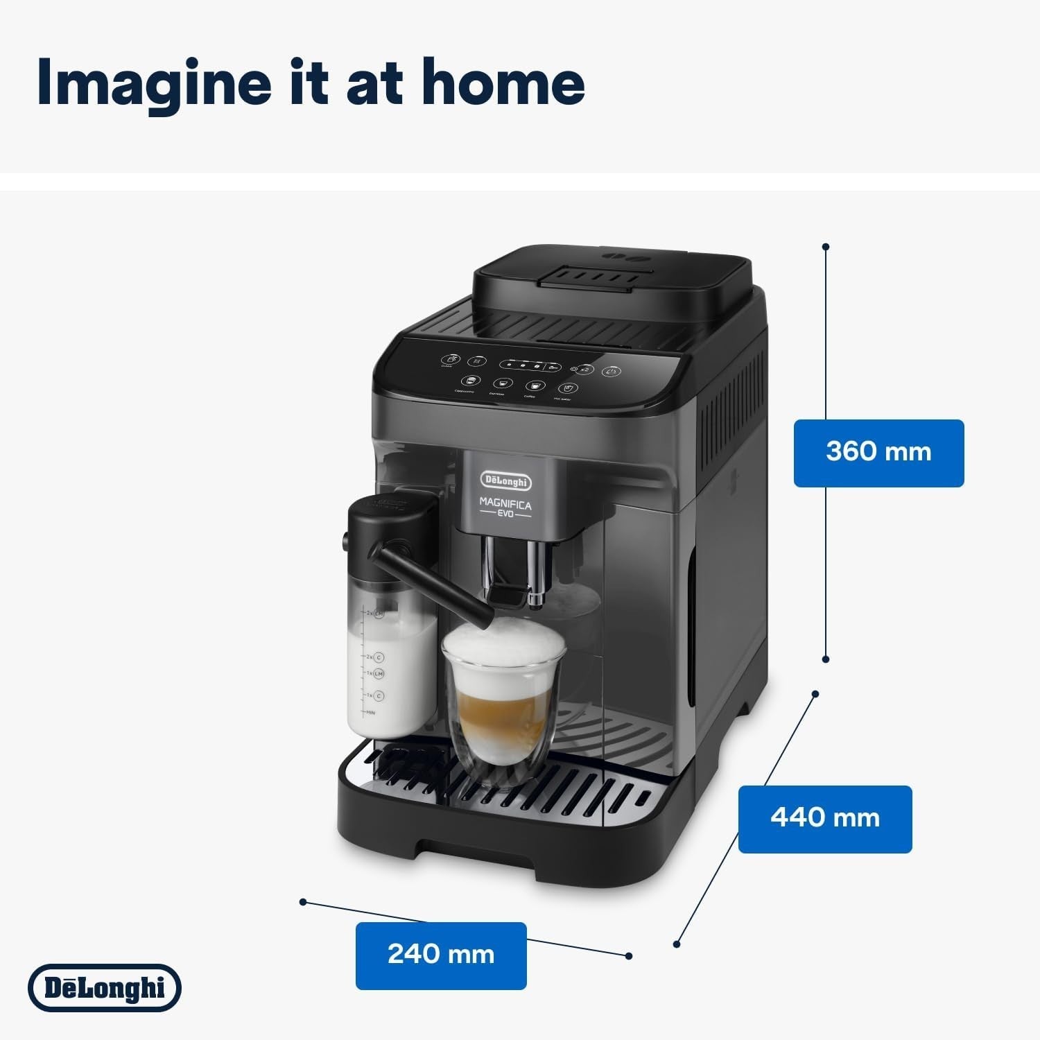Automatic Bean to Cup Coffee Machine | Smart Milk Frother | One-Touch Espresso