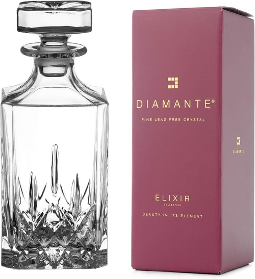 750ml Crystal Whiskey Decanter Cut Glass Design Luxury Gift Box Men Home Bar