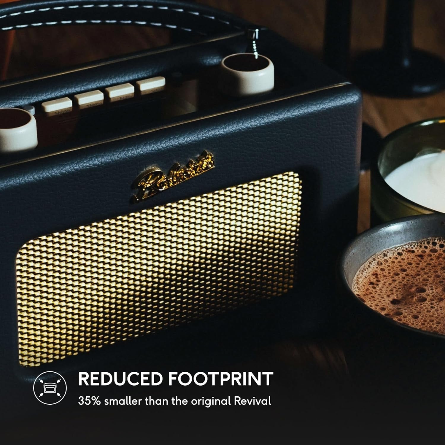 Portable DAB DAB+ FM Radio Bluetooth Retro Black/White