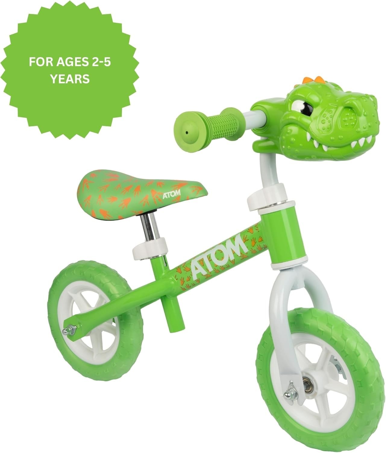 8" Kids Balance Bike Adjustable Seat Toddler Training Bicycle Green