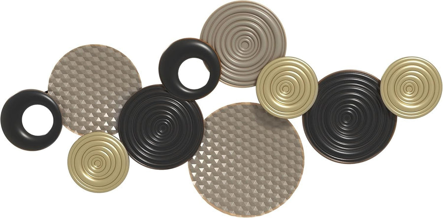 Modern Metal Wall Art – Multi-Disc Hanging Decor for Living Room
