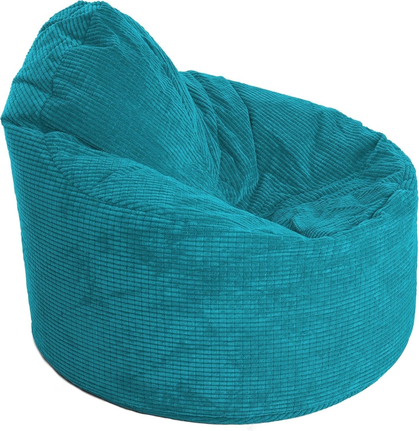 Teal Corduroy Bean Bag XL Chair Giant Floor Seat for Adults Kids Lounge